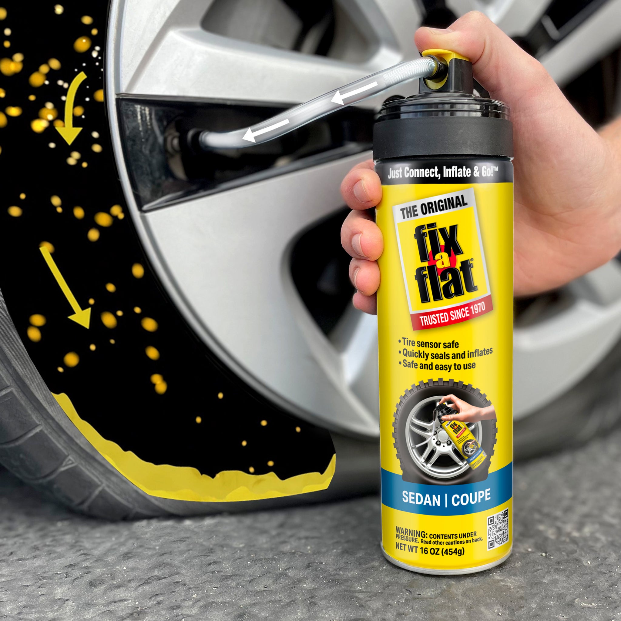 Fix-A-Flat® For Large Tires - 20 oz - QC Supply