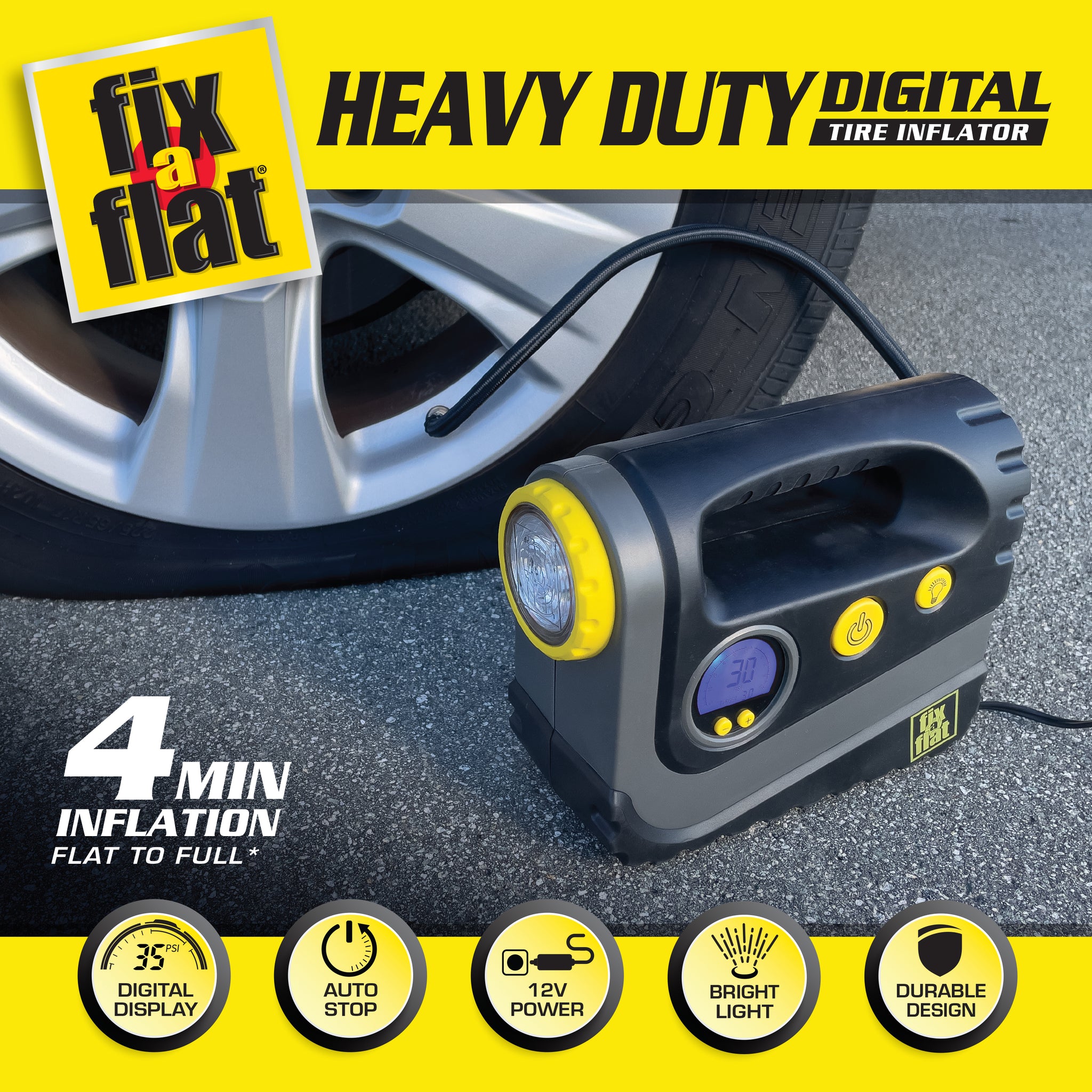 LASFIT Tire Inflator for Heavy Duty Pickup Trucks