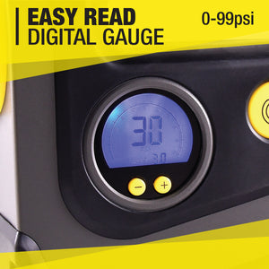 Fix-a-Flat Heavy Duty Digital Tire Inflator S40072 Gauge