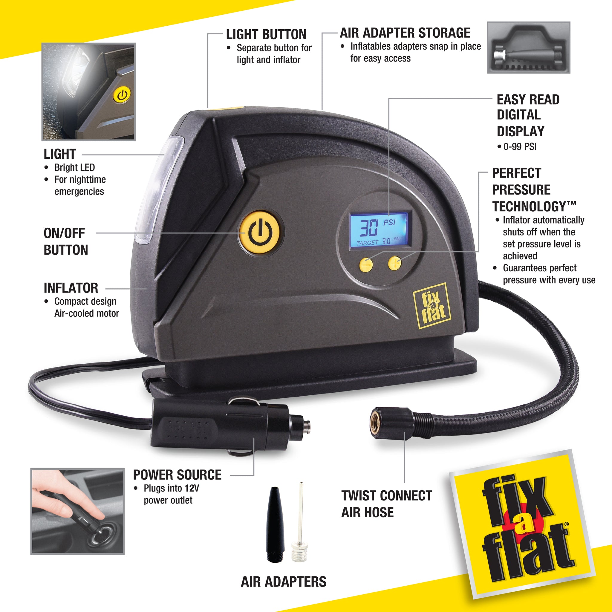 Fix-a-Flat 12V Tire Inflator