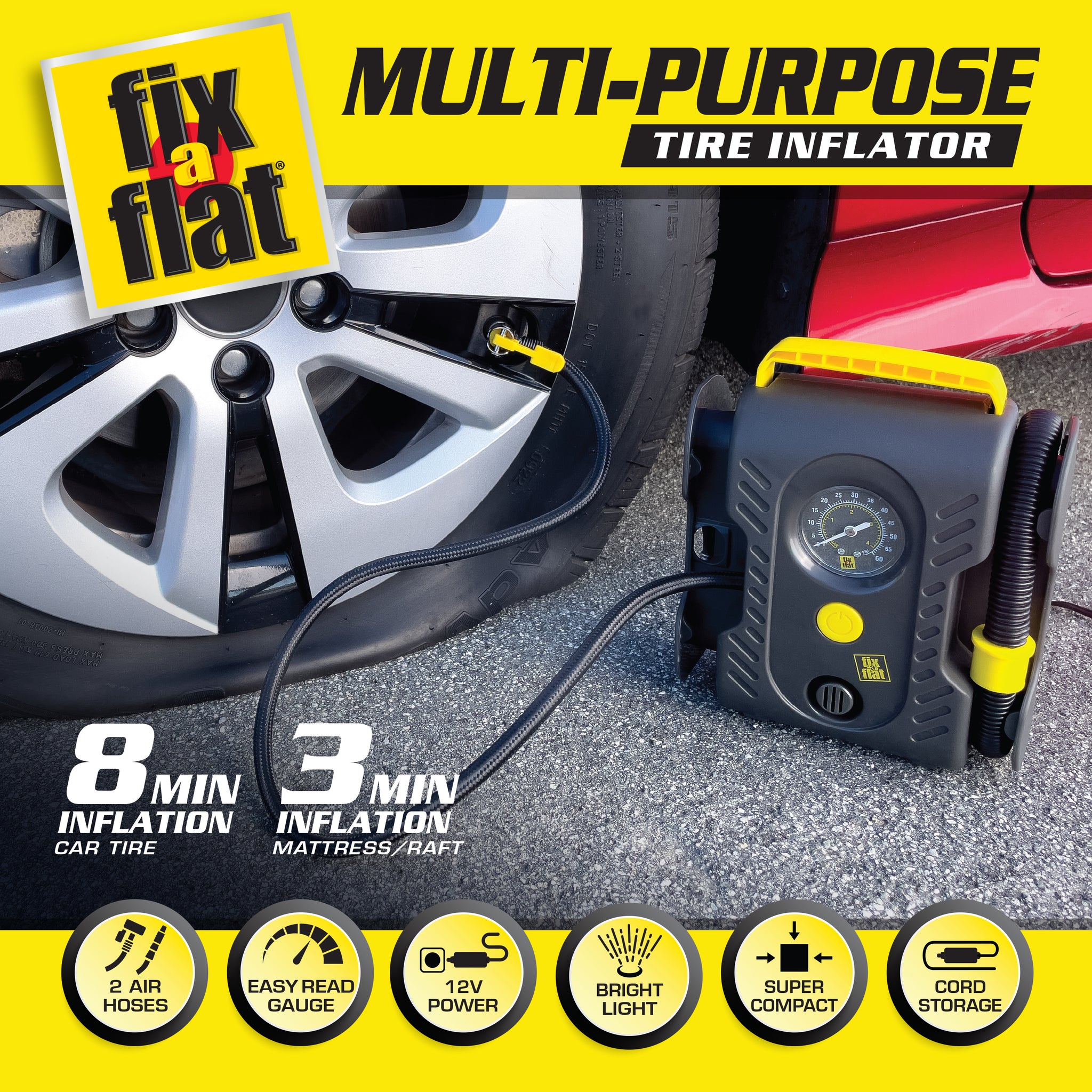 Fix A Flat Inflator & Sealer - Shop Patio & Outdoor at H-E-B